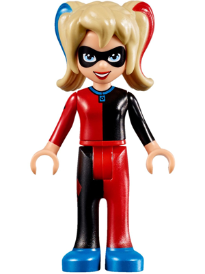 LEGO Minifigure-Harley Quinn - Black and Red Outfit (41236)-DC Super Hero Girls-SHG010-Creative Brick Builders